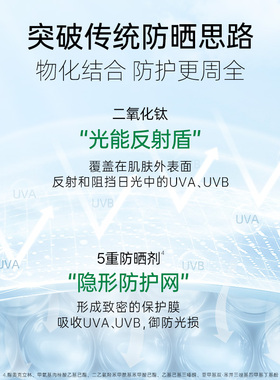 VT绿洲防晒老虎防晒霜乳  舒缓防紫外线清爽不油腻学生军训用7.5g