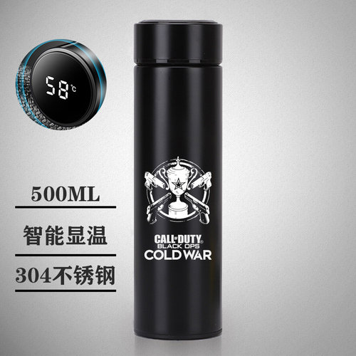 使命召唤CODM手游Call of Duty幽灵TF141周边304不锈钢智能保温杯 - 图2