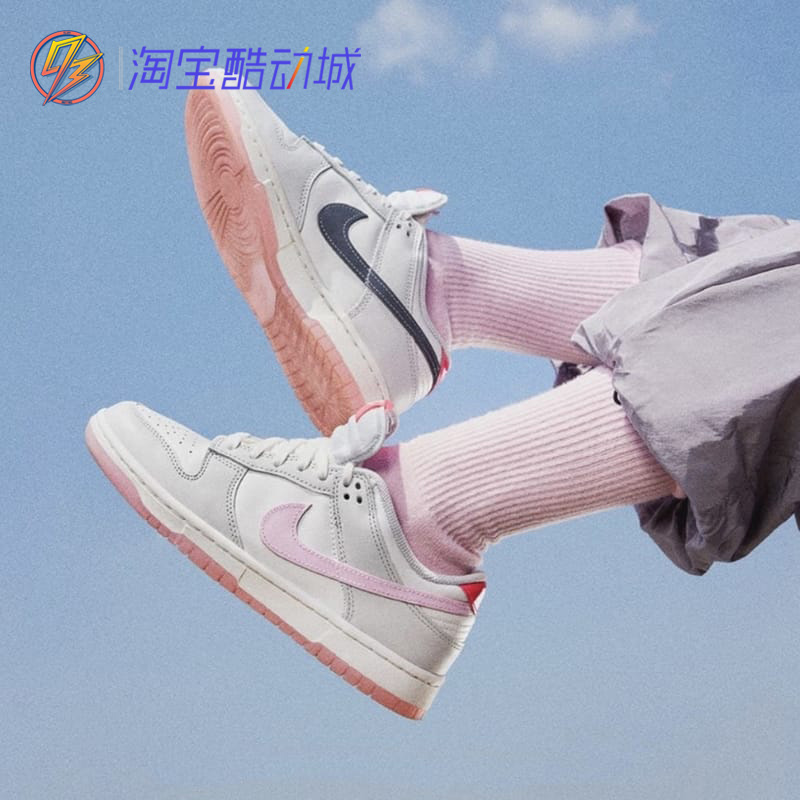 耐克Nike Dunk Low 白灰橙复古低帮运动休闲板鞋 FJ5429 DV0831 - 图0