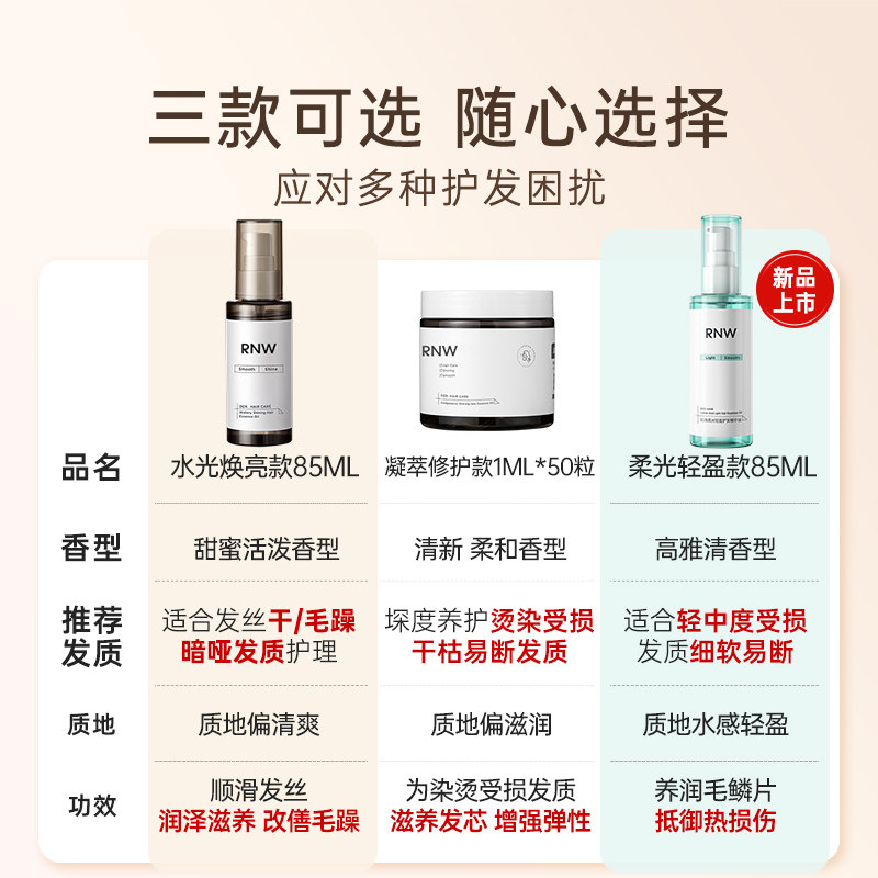 RNW护发精油女防毛躁柔顺修护头发油干枯如薇正品官方洗护,淘宝优惠券,粉丝福利购,淘宝优惠卷