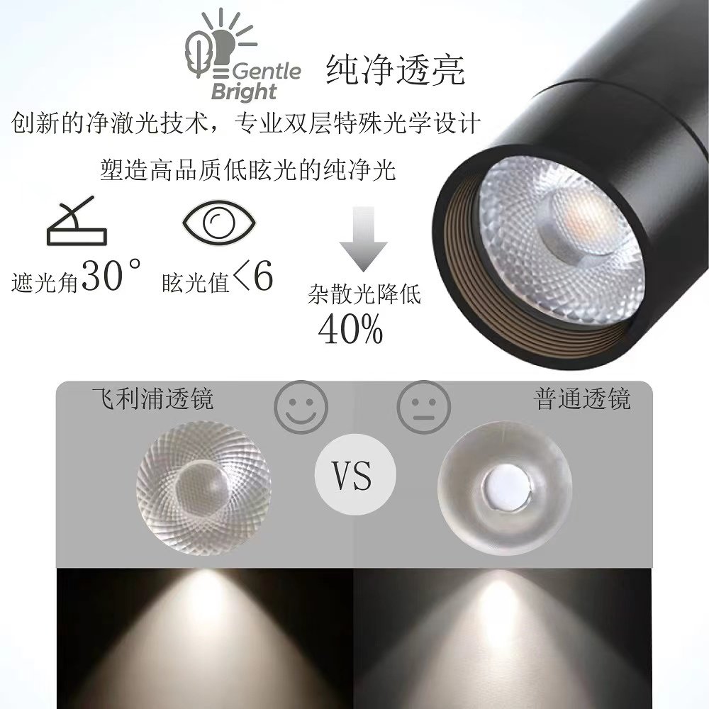 飞利浦磁吸轨道灯无边框嵌入式家用客厅卧室无主灯照明高显格栅灯,淘宝优惠券,粉丝福利购,淘宝优惠卷