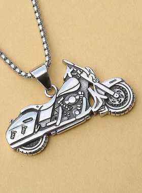 嘻哈个性酷长款潮流配饰钛钢