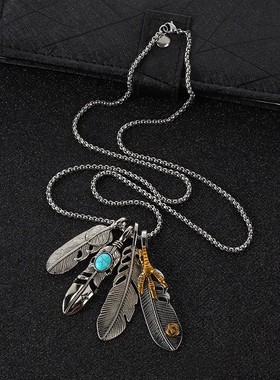 合金钛钢链条盒子链男女通用复古