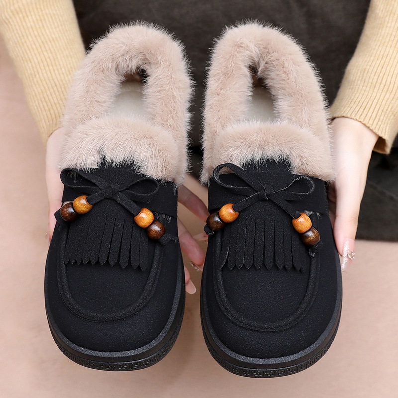 勃肯棉鞋女2025冬季新款妈妈鞋加绒保暖毛毛鞋舒适休闲复古乐福鞋,淘宝优惠券,粉丝福利购,淘宝优惠卷