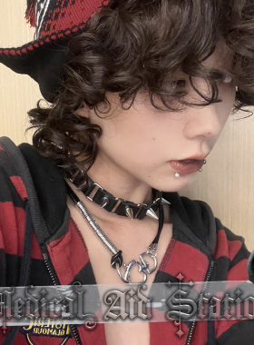 朋克亚文化，铆钉项圈