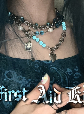 钻石坠钛钢珍珠不掉色项链高级感