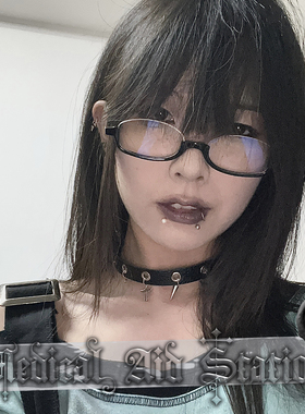 朋克铆钉吊坠不规则choker项圈