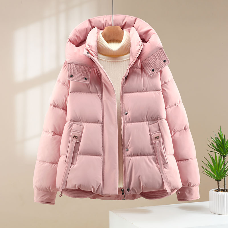 2025冬季新款女士羽绒棉服时尚百搭小个子棉袄加厚保暖短款外套潮 - 图0
