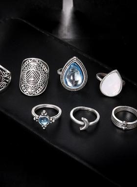 cross-border joint ring set atmosphere knuckle rings欧美戒指