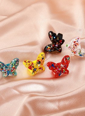 2022 fashion acrylic retro butterfly resin index finger ring