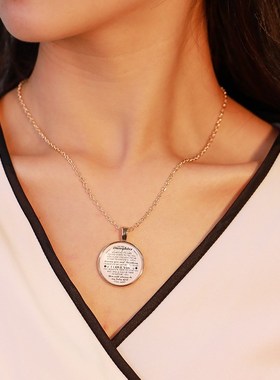 Europe America girl Jewelry Mother Daughter Family Necklaces