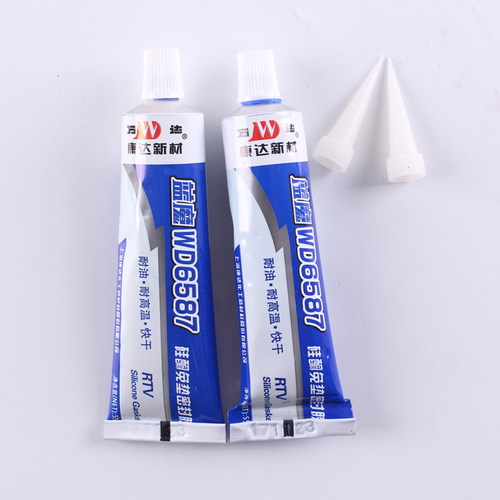 上海康达万达蓝魔WD6587硅酮免垫平面密封耐高温无气味胶水55g/支 - 图1