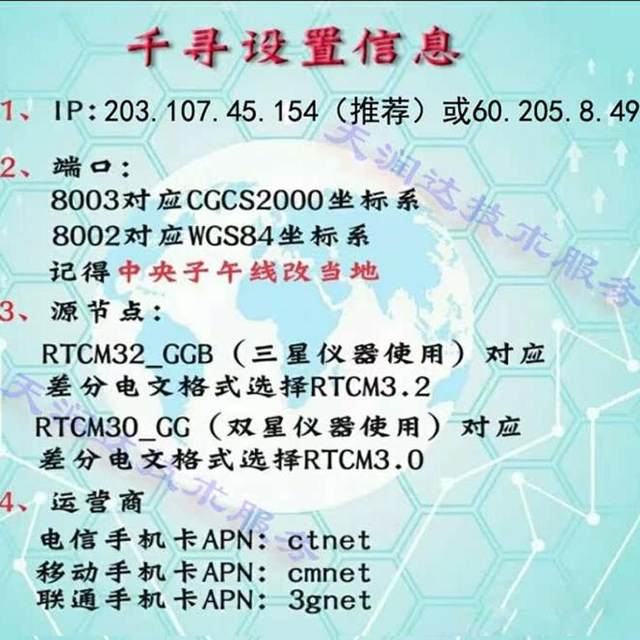 Chihiro CORS account RTK drone universal and stable