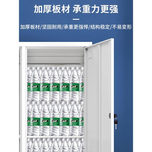 钢制员工铁皮柜更衣柜工厂职员宿舍换衣柜带锁储物柜鞋柜多门柜子 - 图1