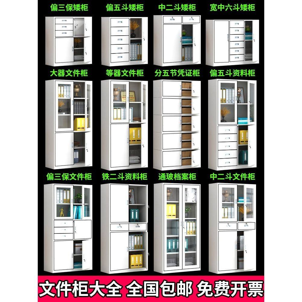 对开门档案柜财务储物柜铁皮凭证柜带锁收纳资料柜子多层抽屉书柜,淘宝优惠券,粉丝福利购,淘宝优惠卷
