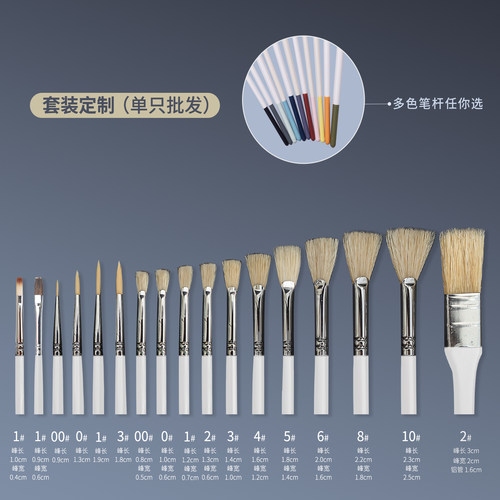 艺术之路为梦前行小治色彩水粉笔勾线笔扇形笔正品艺考专用校考 - 图3