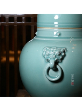 正品龙泉青瓷家居摆件陶瓷中式