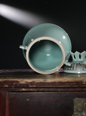 觅青堂龙泉青瓷大师吴国峰作品