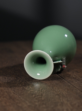 手工花器家居饰品玉壶龙泉青瓷