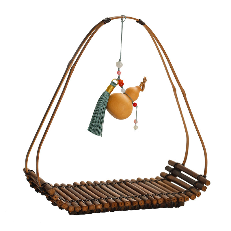 复古竹排茶点盘招财葫芦摆件玄关中式托盘手工竹编点心提篮零食碟,淘宝优惠券,粉丝福利购,淘宝优惠卷