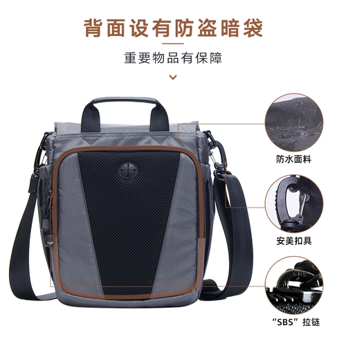 Нейлоновая водонепроницаемая тканевая вместительная и большая сумка на одно плечо для отдыха, ткань оксфорд