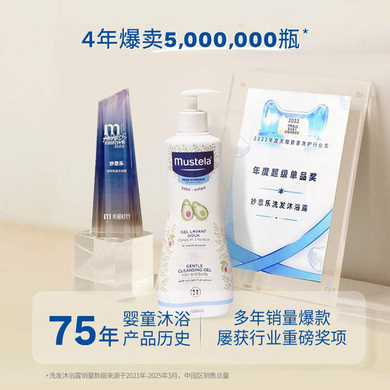 Mustela Baby Shampoo and Body Wash 2-in-1