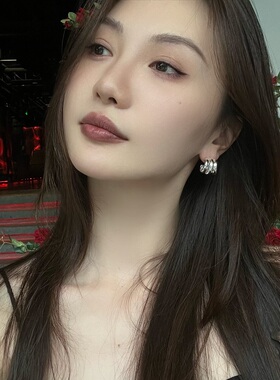 ins极简猫爪几何线条耳钉