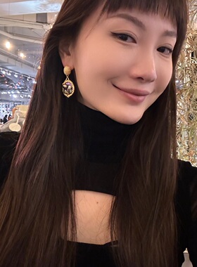 手工制作巴洛克花园耳钉