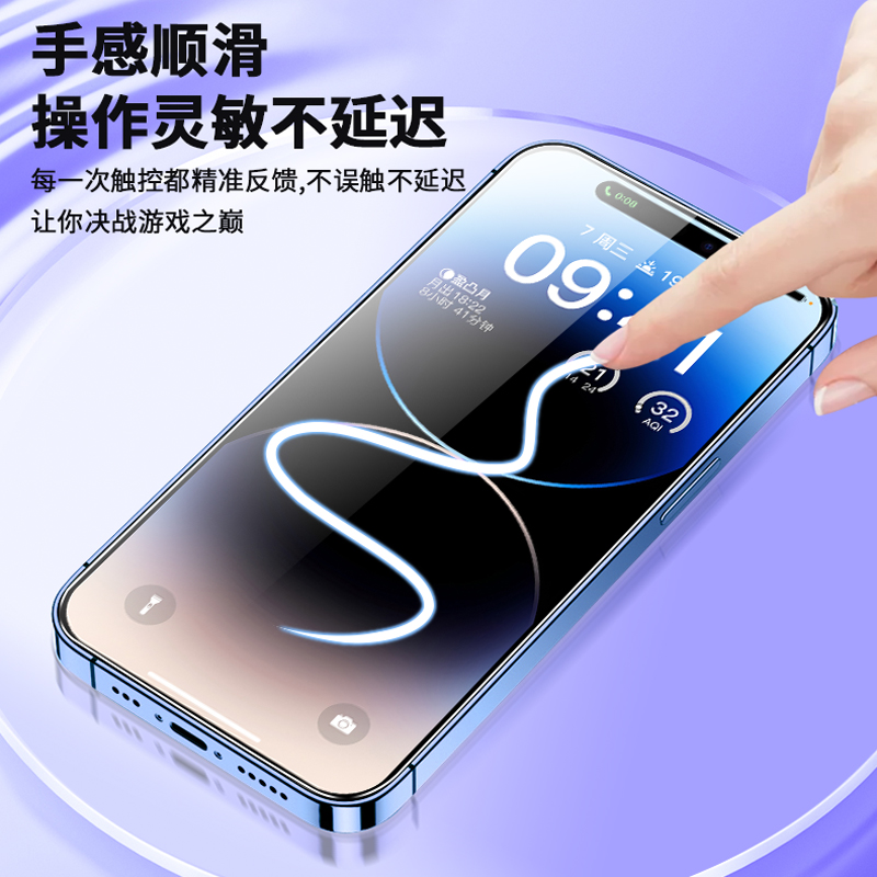 适用于iPhone14Pro苹果15钢化膜13 12高清11 XS Max X 8Plus XR手机膜mini Promax保护膜7P SE3全屏6S 6splus - 图0