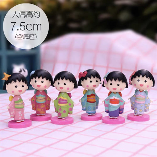 樱桃小丸子和服玩偶2代手办盲盒少女心摆件七夕情人节生日礼物品 - 图2