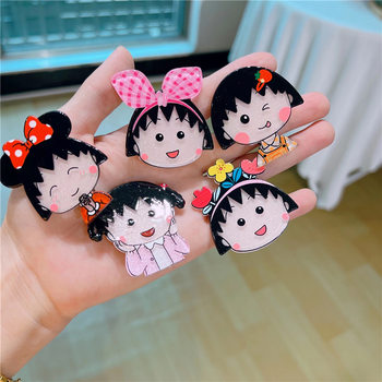 Maruko in the internet Celebrity girl heart hairpins ຜູ້ໃຫຍ່ແລະເດັກນ້ອຍເກົາຫຼີຂ້າງ clip headbands bangs clip hairpin