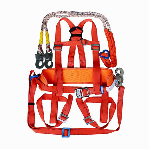 电工安全带全身五点式双背双保险加宽加厚腰带围杆配件高空安全绳 - 图3