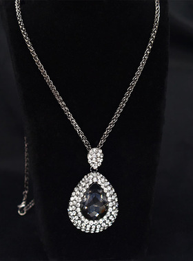 水钻女百搭长款毛衣链欧美