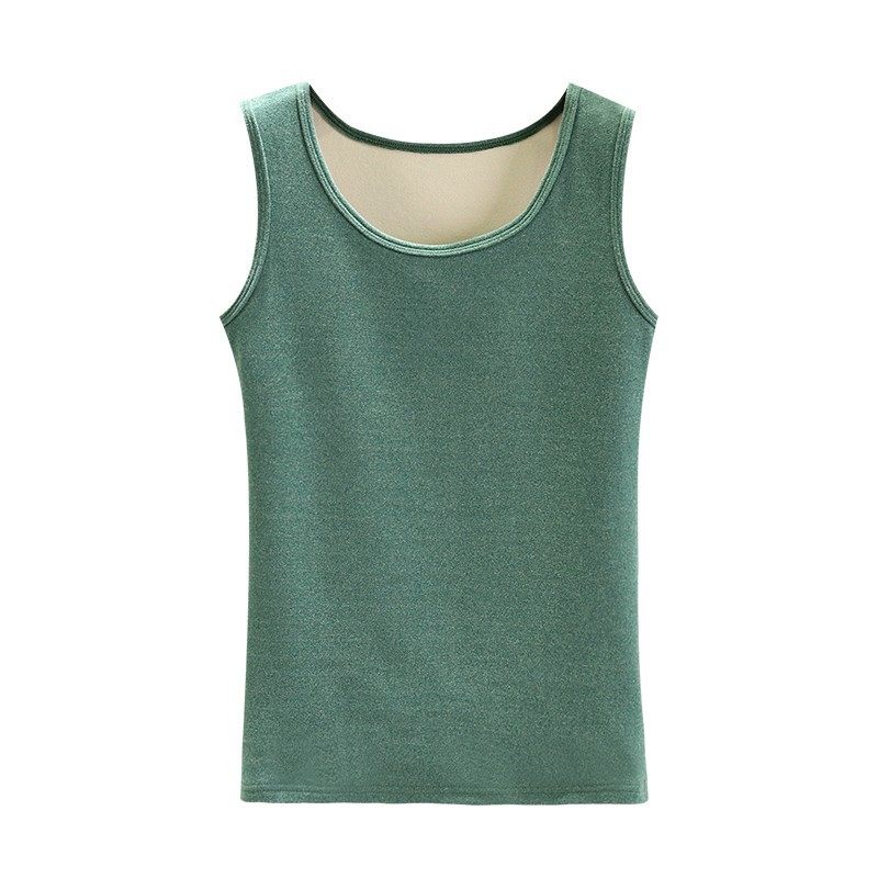 德绒保暖背心女秋冬加绒加厚圆领马甲内搭秋衣大码磨毛打底衫上衣,淘宝优惠券,粉丝福利购,淘宝优惠卷