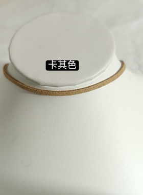 新款女士欧美鹿皮绒绳复古短款项链颈链项圈萌妹饰品锁骨链脖饰