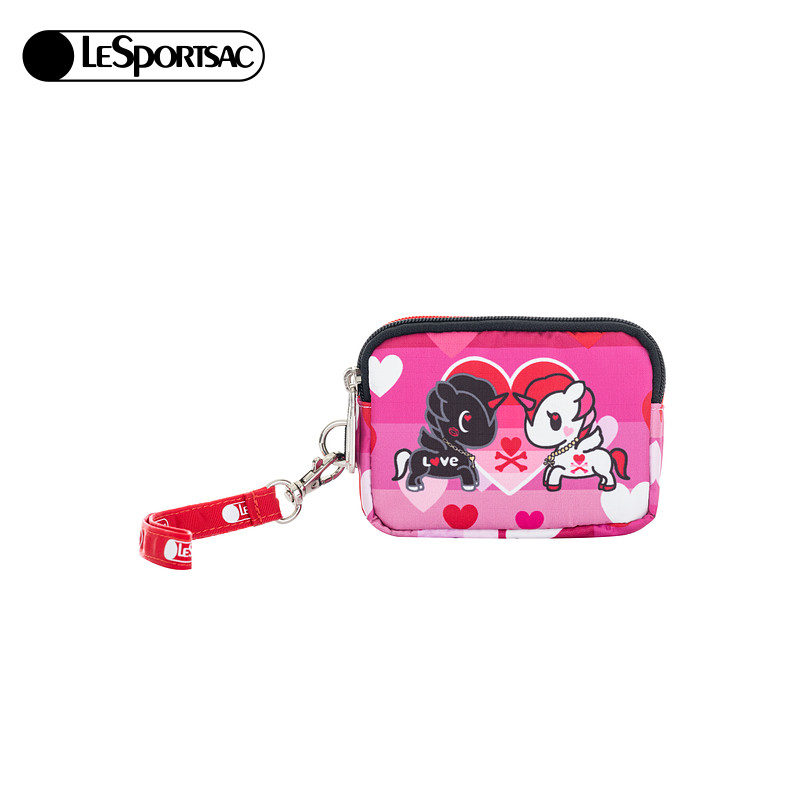 LeSportsac乐播诗新款TOKIDOKI™LOVE情人节隔层钱包手拿包送礼女,淘宝优惠券,粉丝福利购,淘宝优惠卷