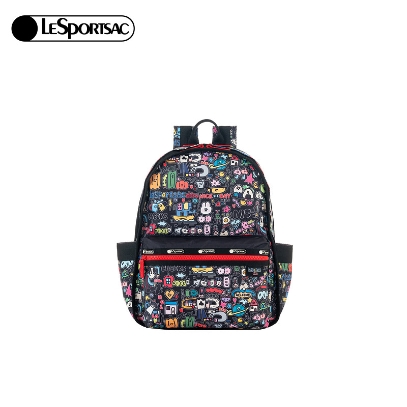LeSportsac乐播诗新款逗鸭小确幸系列童趣满印隔层通勤电脑双肩包,淘宝优惠券,粉丝福利购,淘宝优惠卷
