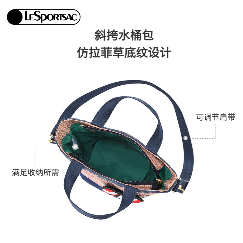 鲍蕾同款LeSportsac乐播诗HELLOKITTY合作新款单肩包斜挎水桶包,淘宝优惠券,粉丝福利购,淘宝优惠卷