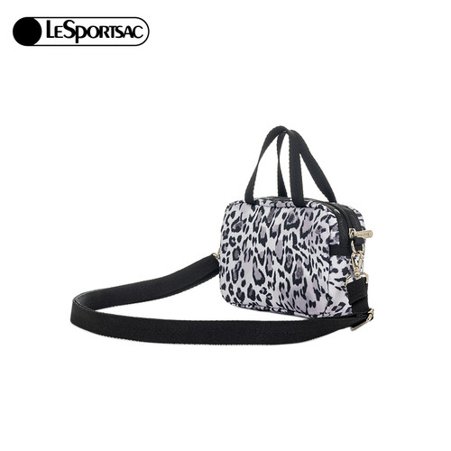 LeSportsac乐播诗新款CLASSIC系列时髦豹纹质感随性手提包斜挎包 - 图1