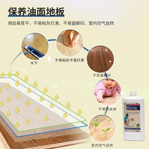 Bona博纳 油面木地板保养剂 进口原液 涂油复合实木地面养护理液 - 图3