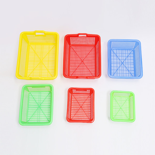 Commercial large-sized drainage and washing basket for kitchen storage
