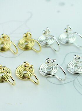 日系女士欧美无痛耳夹银饰品定制