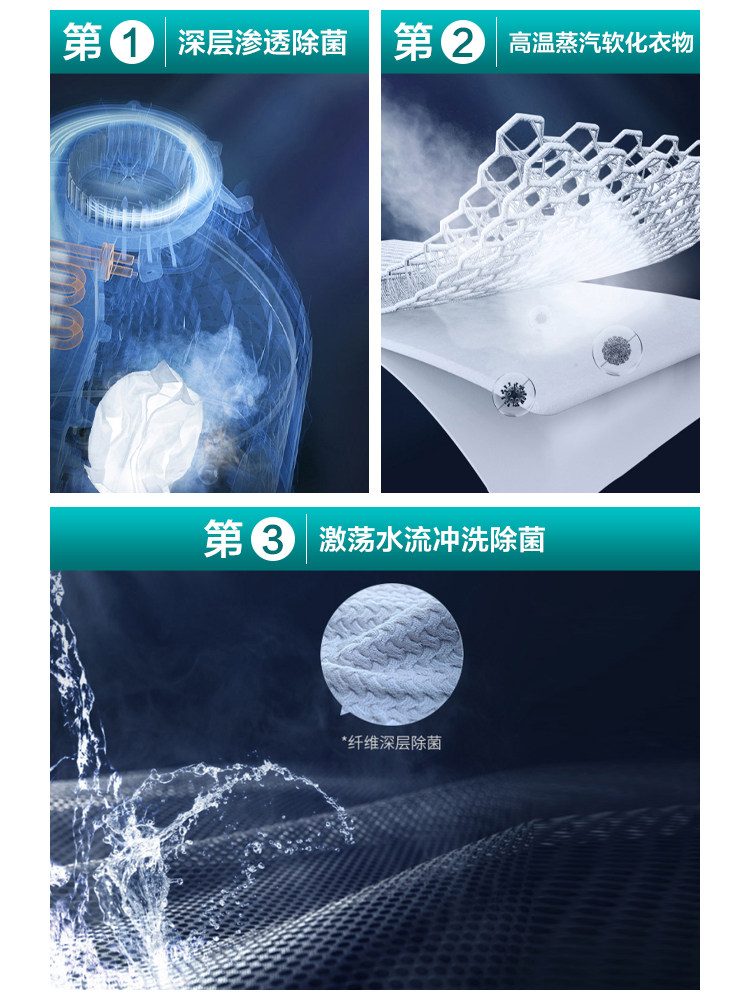 海信10公斤洗烘干一体全自动洗衣机 海信冰洗洗衣机