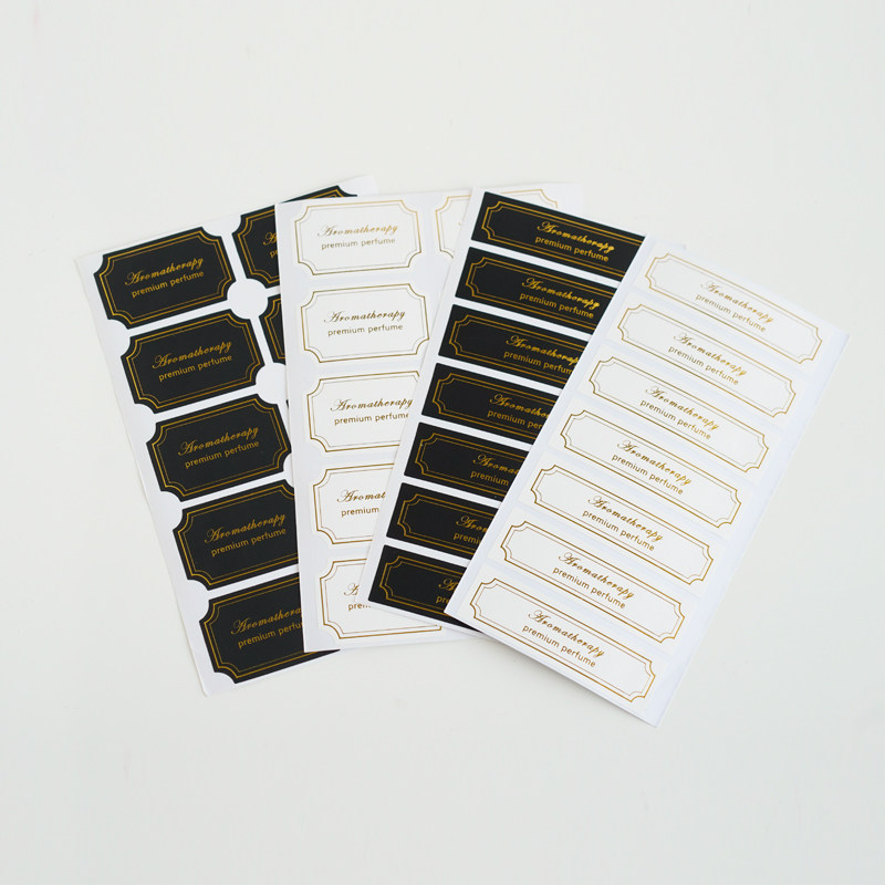无火香薰标签DIY香薰蜡烛标签订制通用标签 PVC不干胶金字商标纸 - 图0