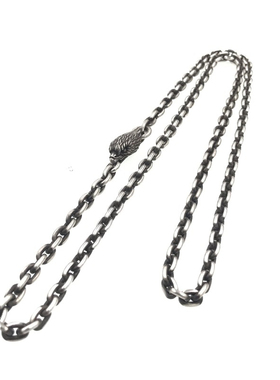 渡鸦专属纯银无缝焊接鹰头钩项链