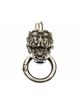 渡鸦原创中国风手工纯银醒狮吊坠