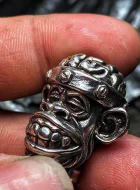 渡鸦愚人节限定无聊猿纯银吊坠