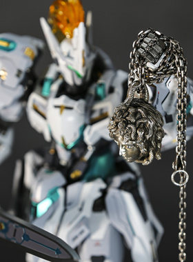 欲望车间原创纯银立体美杜莎吊坠