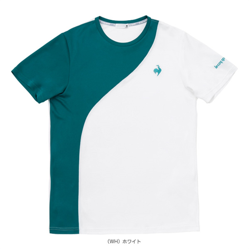 代购24年新日本原装进口LECOQ 乐卡克羽毛球服短袖速干衣圆领男士 - 图0