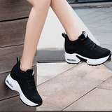 Демисезонные туфли, высокая спортивная обувь, флисовая белая обувь